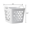 Flexible Plastic Laundry Basket, Arctic White, 6 Pack - 3 of 4