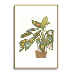 Alja Horvat Scandinavian Plant Metal Framed Art Print - Deny Desings - 1 of 3