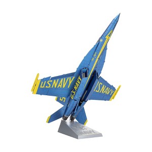 Fascinations Metal Earth Premium Series ICONX 3D Metal Model Kit - Blue Angels F/A-18 Super Hornet 3D Puzzle - 2pc - 1 of 4