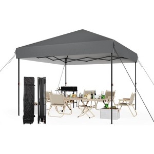 10'x10' Pop Up Canopy Tent,Waterproof Outdoor Canopy,with Roller Bag, 4 x Sandbags,4 x Stakes - 1 of 4
