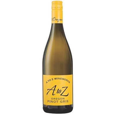 A To Z Pinot Gris White Wine - 750ml Bottle