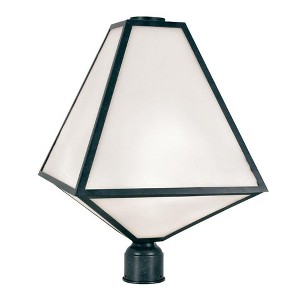 Crystorama Lighting Glacier 3 - Light Post Light in  Black Charcoal - 1 of 4
