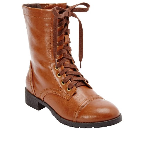 Wide width combat hot sale boots women's