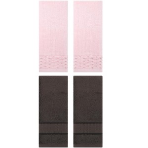 REGALWOVEN 4 Pcs Cotton Soft Bathroom Hand Towel 14" x 30" - 1 of 4