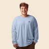Dalix Astronaut Embroidered Cotton Classic Fit Long Sleeve Crewneck Tee Shirt Mens - 2 of 4