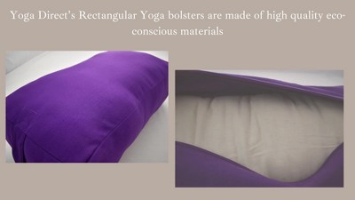 Purple Rectangular Bolster Cushion. Size 38cm x 28cm x 15cm