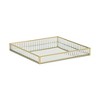 Cheung's Veldra Gold Square Fluted Glass Tray - Small - 3 of 4