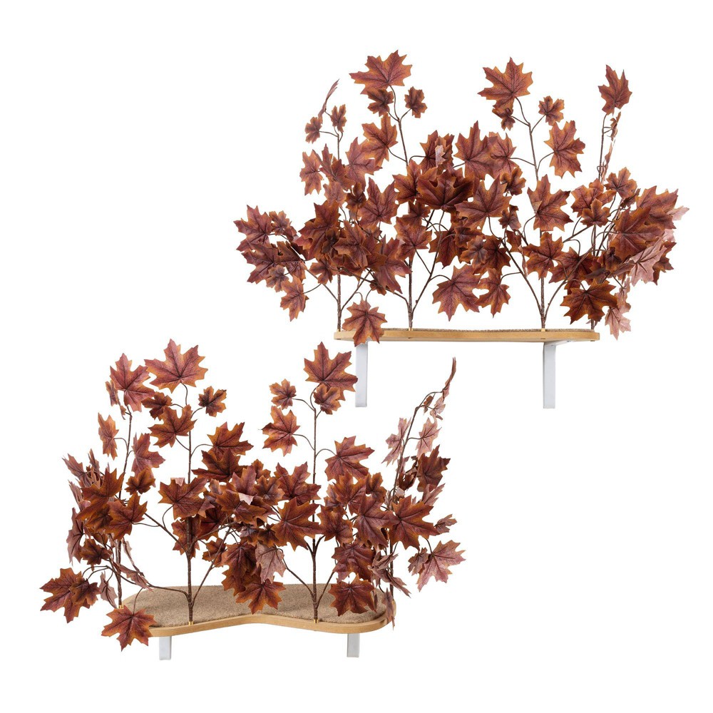 Photos - Bed & Furniture On2Pets Autumn Cat Canopy Shelves - Purple - 2ct 