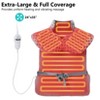 Heating Pad for Neck and Shoulders and Back,Vibrating Heating Pad for Back,Heating Pad with Massager, 24"×33",2 Heat Levels+4 Massage Modes - 2 of 4