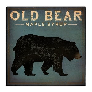 Stupell Industries Vintage Bear Maple Syrup, 17" x 17" - 1 of 4