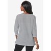 Jessica London Women's Plus Size Stretch Cotton Boatneck Tunic - 3 of 4