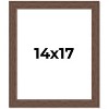 PosterPalooza | 14x17 Wide Barnwood Picture Frame, UV Acrylic, 6 Finishes - Grey, Brown, White, and Black - 2 of 4