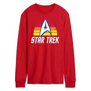 Men's - Star Trek - Sunset Logo Long Sleeve Graphic T-Shirt - 1 of 3