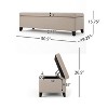 GDFStudio Aurla Contemporary Fabric Upholstered Storage Ottoman - 3 of 4