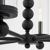 Quorum Lighting Lee Boulevard 6 - Light Chandelier in  Matte Black - 3 of 4