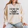 Simply Sage Market Women's Lightweight Garment Dyed Graphic Sweatshirt I'm Way To Cold To Function - 2 of 4