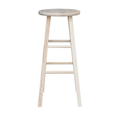 Parawood 30" Unfinished Backless Barstool