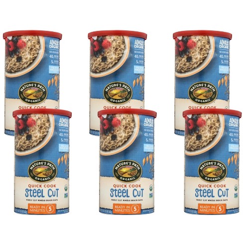 Nature's Path Organic Quick Cook Instant Oats 1.12 Lbs. Canister