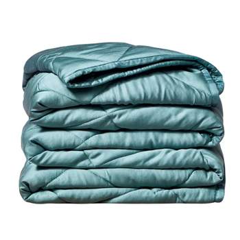 Machine Washable Rayon from Bamboo 15lbs Weighted Blanket Green - Rejuve