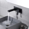 SUMERAIN Matte Black Wall Mount Bathroom Sink Faucet Vessel Faucet, Brass Rough-in Valve Included - image 3 of 4