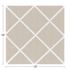 Sweet Jojo Designs Boy or Girl Gender Neutral Unisex Fabric Photo Memo Board Botanical Leaf Linen Taupe and Ivory - 3 of 3