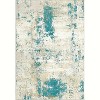 Modern Abstract Rug Washable, Large Non-Slip Low Pile Carpet for Living Room Bedroom Dining Room Home Office - 3 of 4