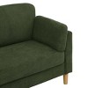 Modern Minimalist 2-Seater Sofa, Compact Design with Soft Upholstery, Plush Cushions and Wooden Legs for Stylish Comfort in Small Spaces - 4 of 4