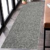 Acekool 5x7 Machine Washable Rug, Modern Non-Slip Minimalist Area Rug, Stain Resistant, Foldable Neutral Accent Carpet for Living Room, Black - 2 of 4