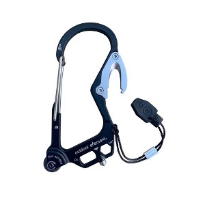 Outdoor Element FEBLK Fire Escape Carabiner Multi Tool, 5.75", Black - 1 of 1