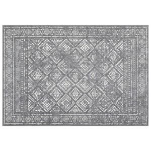 Vintage Washable Rug – Non-Slip, Non-Shedding, Low Pile Floral Carpet for Living Room & Bedroom - 1 of 4