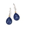 Ross-Simons 18.00 ct. t.w. Opaque Sapphire Drop Earrings in Sterling Silver and 14kt Yellow Gold - 3 of 4