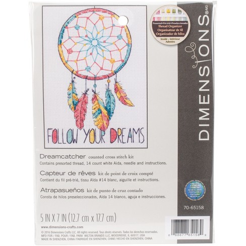 Dimensions Mini Counted Cross Stitch Kit 5x7-dreamcatcher (14 Count) :  Target