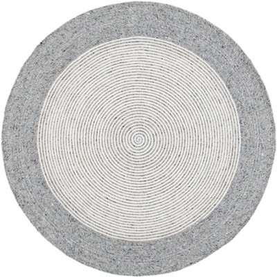 Braided Brd904 Hand Woven Area Rug - Beige/black - 4' Round - Safavieh :  Target