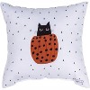 Manual Woodworks and Weavers Halloween Pillow – Trick or Treat Kitty Pumpkin 9x9 Climaweave - 2 of 3