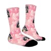 Shih Tzu Pink Hearts Women Printed Crew Socks Funny Funky Socks Soft Polyester Novelty Gifts for Artists Men - 3 of 4