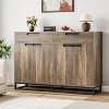 55in Sideboard Buffet Cabinet,Large Accent Modern Storage Cabinet with Metal Frame Base 2 Drawers and 4 Doors,Coffee Bar Table for Kitchen,Dining Room - 2 of 4