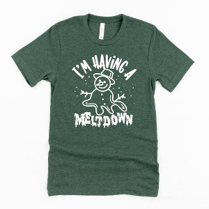The Juniper Shop Having A Meltdown Snowman Toddler Short Sleeve Tee - 1 of 2