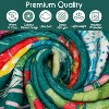 Lomsoe Green Holly Pink Christmas Print Flannel Blanket - All Seasons Soft and Warm Throw Blanket for Napping, Camping, Travel, Office - 3 of 4