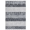 Vintage Boho Geometric Area Rug with Non-Slip Backing, Soft Foldable Low Pile Non-Slip Indoor Floor Carpet - 3 of 4