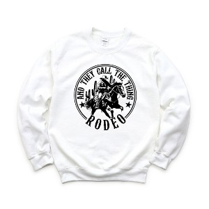 Simply Sage Market Women's Graphic Sweatshirt Call The Thing Rodeo Circle - 1 of 3