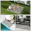 Gulches Outsunny Reversible Outdoor Rug, 9' x 12' Waterproof Plastic Straw Floor Mat with Carry Bag - 4 of 4