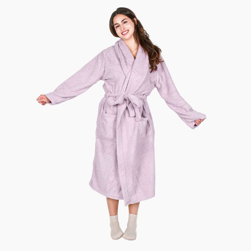 Tirrinia Premium Women's Plush Soft Robe  - Fluffy, Warm, and Fleece Shaggy for Ultimate Comfort, Available in 3 Colors, 2 of 8