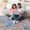 NAYSAYE Area Rug 5' x 8' Washable Low Pile Soft Cozy Non Slip Kid and Pet Friendly for Living Room Bedroom Playroom, Multicolor - 2 of 4