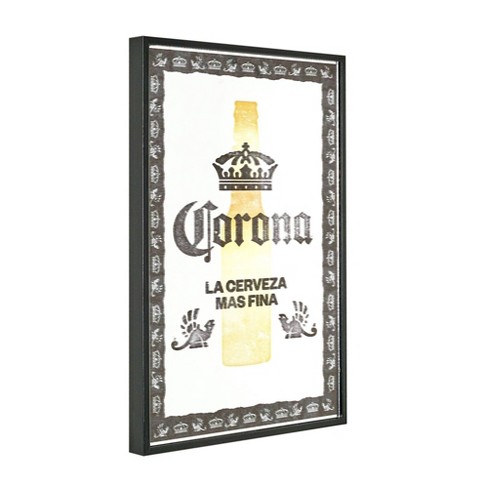 American Art Decor Corona Silkscreen Printed Framed Bar Sign - image 1 of 4