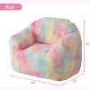 Oversized Bean Bag Chair, Memory Foam Lounger for Adults & Kids, Dorm Room Couch Replacement for Living Rooms, Bedrooms, Blue - 2 of 4