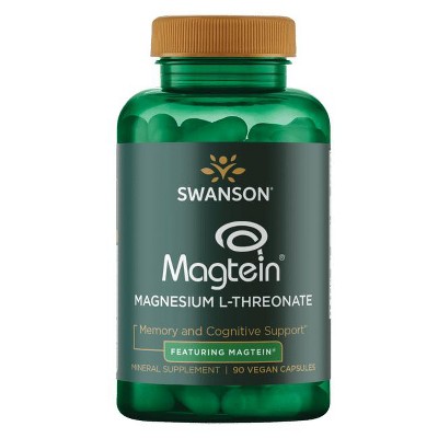 Swanson Magnesium L-Threonate - Featuring Magtein 90 Veggie Capsules.