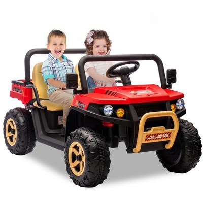 24v Ride On Dump Truck, 2 Seater Electric Ride On Car Toy for Kids, Battery Powered UTV