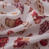 Kate Aurora Autumn Harvest Apple Pie & Cider Rod Pocket 3 Piece Cafe Kitchen Curtain Tier & Valance Set - image 4 of 4