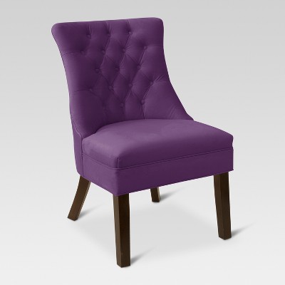 purple accent chair