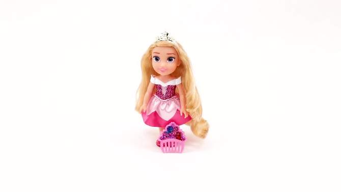 Disney Princess Petite Aurora Doll, 2 of 11, play video
